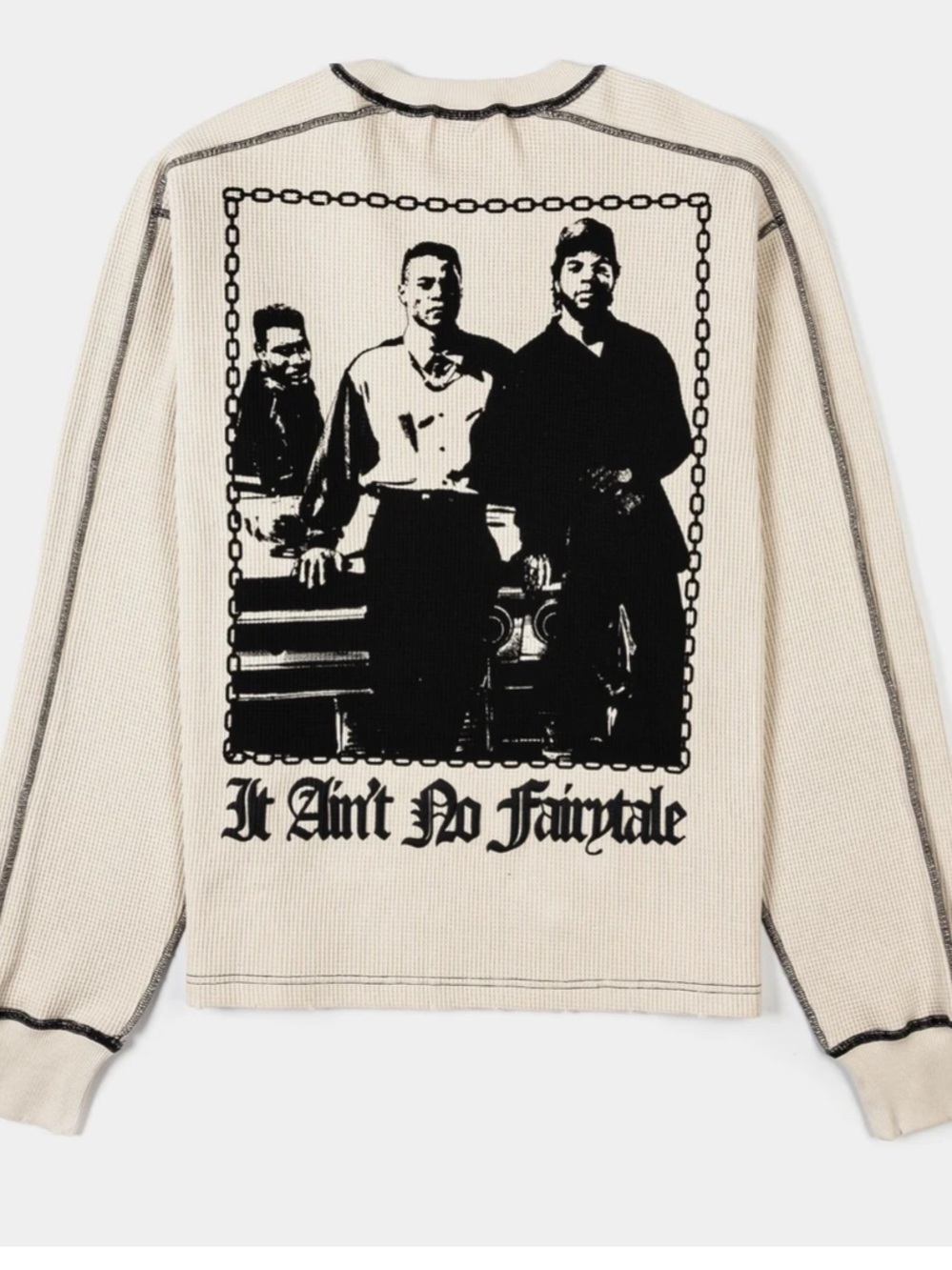 SHOE PALACE BOYZ N THE HOOD NO FAIRYTALE THERMAL LONG SLEEVE SHIRT LARGE NWT